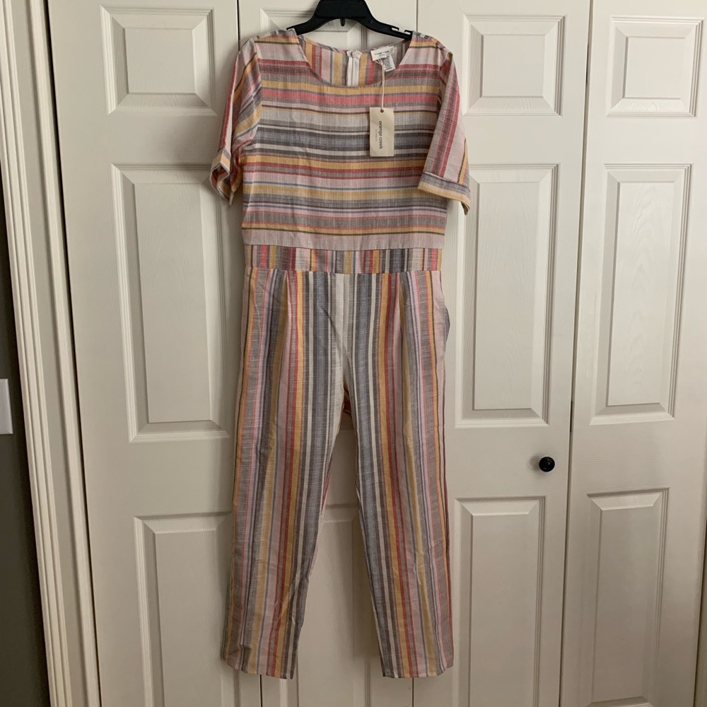 Summery Striped Jumpsuit